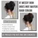 100% Human Hair Messy Bun Extension - Natural Black Chignon for Women & Kids - Buy Online on GoSupps.com