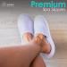 World Amenities Premium Spa Slippers Bulk - 10 Pairs, Unisex | Individually Wrapped Hotel & Travel Amenities | Ultra Soft Disposable Guest Slippers - White - Buy Online on GoSupps.com