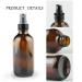 4oz Amber Glass Spray Bottles - Pack of 16 | Refillable Mist Bottles for Essential Oils, Perfumes & Cleaning Products - Buy Online on GoSupps.com