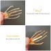 Rhinestone Skeleton Hand Hair Clip Set - Halloween Punk Rock Hairpin for Women & Girls - 4 Pack - Buy Online on GoSupps.com