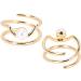 Pearl Fingernail Opening Ring Adjustable Size Finger Tip Ring Nail Art Charms Accessories for Parties Weddings Business Event Birthday(Gold) - Buy Online on GoSupps.com