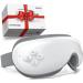 Eye Massager with Heat Gifts for Mom/Dad Heated Eye Massager for Migraines with Compression and Bluetooth Music Eye Care Mask Reduce Eye Strain Dark Circles Dry Eyes Improve Sleep White