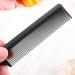 Dazisen Anti-Static Tail Combs Set - Fine Tooth Salon Barber Hairdressing Comb with Stainless Steel Handle for Men and Women - Black (Pack of 3) - Buy Online on GoSupps.com