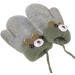 Cozy Toddler Winter Gloves with String | 1-3Yrs | Grey/Bear Print - Buy Online on GoSupps.com