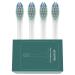 WHITOP Adults Sonic Electric Toothbrush Replacement Brush Heads for CD-02 CD-04 CD-06 CD-10 CD-11 CD-13 CD-14 Daily Cleaning Type Bristles Round Interface 4 Pack C69 White