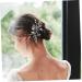 DOITOOL Wedding Hair Accessories for Brides Rhinestone Headpiece Bridal Barrette Womens Barrettes for Hair Crystal Headpiece Bride Headpieces for Wedding Floral Hair The Flowers Miss Comb - Buy Online on GoSupps.com