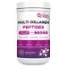 NATURE TARGET Multi Collagen Peptides Powder - Type I II III V X - Hydrolyzed Collagen Peptides with Vitamin C Hyaluronic Acid Supports Skin Hair Nail & Joint Grass-Fed Non-GMO 50 Servings
