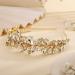 Teyglen Wedding Rhinestone Crystal Headband - Gold Bridal Hair Hoop for Women - Buy Online on GoSupps.com