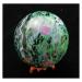 Natural Crystal Rough Natural Crystal Rough 1pc Natural Quartz Crystal red Green Treasure Crystal Ball + Bracket