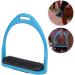 Pssopp Horse Riding Stirrups Anti-rust Aluminum Equestrian Stirrup Colorful Horse Riding Racing Equipment Saddle Accessories with Rubber Pad(Blue) - Buy Online on GoSupps.com