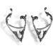BETHYNAS Gothic Elf Ear Cuffs with Piercing Punk Earring Studs | Creative Contour Earrings for Cosplay and Statement Jewelry - Buy Online on GoSupps.com