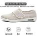 GSFY Women's Wide Width Diabetic Edema Shoes - Breathable Memory Foam Walking Sneakers for Swollen Feet - Beige, Size 8 Wide - Buy Online on GoSupps.com