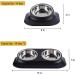 SUOXU Cat Bowls - 15 Inclined Double Bowl for Pet Feeding, Protects Cervical Spine, Anti-Skid & Anti-Spill Design for Cats and Small Dogs - Buy Online on GoSupps.com