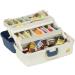 Plano 2-Tray Tackle Box with Dual Top Access - Blue Metallic/Off White - Premium Tackle Storage (620206) - One Size - Buy Online on GoSupps.com