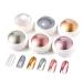 LEDSUUEI 6 Chrome Nail Powders Chrome Glitter Powder Super Mirro Effect Neon Glassy Pearl Effect Pigments for Nail Art and Nail Design Starter Easy to Use