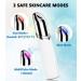 Neck Face Massager - BUV Mini LED Sculpting Tool with 3 Color Modes & Vibration for Enhanced Skin Care - Baby White - Buy Online on GoSupps.com