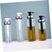 KICHOUSE Clear Container Liquid Condiment Dispenser Honey Dispenser Large Syrup Pump Bottle Jam Container Syrup Server Kitchen Cabinet Empty Glass Oil Container Press Mouth Stainless Steel - Buy Online on GoSupps.com