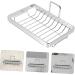Ciieeo 3pcs Soap Box Soap Case for Wall Bathroom Soap Dish Shower Soap Stand Soap Dish Case Soap Holder Sponge Rack Bathroom Storage Rack Bar Soap Dish Metal Stainless Steel Water Tray - Buy Online on GoSupps.com