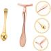 FOMIYES 3 Sets Eye Roller Head T-bar Set Double-end Facial Spoon Tools Eye Care Skull Stationary Eye Beauty Scoop T-shaped Makeup Sticks Metal Mask Spoon - Buy Online on GoSupps.com