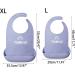 Portable Adults Waterproof Anti-oil Silicone Bib Elderly Aged Mealtime Cloth Protector Senior People Aid Aprons 1 Pack Silico Gray-xl - Buy Online on GoSupps.com
