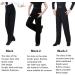 Libaobaoyo Boys Black Dance Pants - Elastic Waist Professional Latin Ballroom Jazz Costume for Kids (Size 24) - Buy Online on GoSupps.com