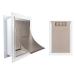 PetSafe Large Wall Entry Pet Door with Telescoping Frame - Insulates Better than Metal Doors, Energy Efficient Cat & Dog Door for Interior & Exterior Walls, Weatherproof, DIY, Easy to Install & Clean