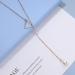 Boho Pearl Triangle Necklace - Gold & Pearl Minimalist Lariat Jewelry for Women & Girls | Free International Shipping - Buy Online on GoSupps.com