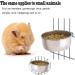 Buy Piqiuqiu 2-Piece Stainless Steel Bird Bowls | Perfect Feeding Cup for Parrots & Birds | 10 cm Hanging Cage Food Bowl - Buy Online on GoSupps.com