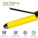 SSATISCN Curling Iron 1 1/4 inch with Ceramic Coating Barrel for Long Hair Dual Voltage Extra Long Barrel 1.25 Inch Curling Iron Instant Heat up to 450 F Hair Waving Style Tool for Women .Girls(Black) - Buy Online on GoSupps.com