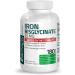 Iron Bisglycinate 25mg - Gentle on Stomach - Supports Energy & Red Blood Cell Production - Non-Constipating - Non GMO - 180 Vegetarian Capsules - Buy Online on GoSupps.com