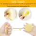 60 Pcs Professional PVA Facial Sponge Set for Makeup Removal and Exfoliating - Yellow - Buy Online on GoSupps.com