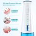 Portable Dental Oral Irrigator - 3 Modes 6 Jet Tips Rechargeable & Waterproof Teeth Cleaner for Home/Travel - 300ml Detachable Reservoir - Black & White - Buy Online on GoSupps.com