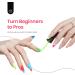 Beetles Gel Nail Polish Kit - 6 Spring Summer Neon Colors | Soak Off | Cured with Nail Lamp | Manicure & Nail Art Set - Buy Online on GoSupps.com