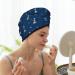 Hair Towel Wrap - Quick Drying Hair Towel Turban with Button | Lighthouses & Anchors Design - Buy Online on GoSupps.com