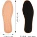 MAGICLULU Nonslip Cow Leather Insoles | Shock Absorbing, Breathable | Men Women Size 39-40 - Buy Online on GoSupps.com