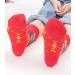 Chinese New Year Red Embroidered Cotton Socks - 5 Pairs - Men and Women - Chinese Style Sports Socks - Size 36-43 - Color: Red - Buy Online on GoSupps.com