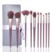 DFHBFG Makeup Brush 10 Sets Soft Hair Long Pole Universal Blush Brush Loose Powder Brush Foundation As shown D