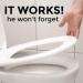 Put Me Down Toilet Seat Reminder Sticker - Heavy Duty Vinyl Decal (2.25 Inch) - Buy Online on GoSupps.com