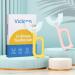 Vicloon Kids U Shaped Toothbrush Set - 2 Pack Silicone Brush Head, Non-Slip Handle - Light Yellow & Pink (Ages 7-12) - Buy Online on GoSupps.com