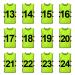TOPTIE Sets of 12 Numbered Training Vest (#13-24), Soccer Pinnies
