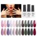 AIMEILI Gel Nail Polish Set 8ml 12 Colours Soak Off UV LED Gel Nail Polishes Nail Art Gel Polish Gift Kit 2 KIT12-2_8ML 0.67 ml (Pack of 12)