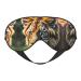 SSIMOO African Animals Print Double-Sided Eye Mask Soft and Light Blocking for Enhancing Sleep Quality Black