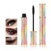 4D Silk Fiber Eyelash Mascara Waterproof - Thickening Long Lasting Smudge-Proof Natural 4D Fiber Mascara, Curling Lashes Lengthening Mascara, All Day Exquisitely , Extra Long 4D Mascara Black Volume And Length Pack of 1