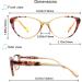 HEEYYOK 4-Pack Cat Eye Fashion Readers for Women - Flower Pattern Spring Hinges 2.5 Diopters - Stylish and Comfortable Eyewear - Buy Online on GoSupps.com