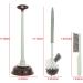 Toilet Plunger and Bowl Brush Combo for Bathroom Cleaning - Green - 1 Set | Cq acrylic - Buy Online on GoSupps.com