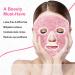 CONBELLA Pink Face Eye Mask for Dark Circles, Puffiness, Migraines, Headache - Cooling Mask for Stress Relief, Redness Reduction - Hot Cold Therapy for Men and Women - Buy Online on GoSupps.com