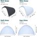 Sponge Shoulder Pads Set-in Inserts for Jacket Blazer Coat Dress - 4 Pairs Cotton Shoulder Enhancers for Women Men - Sewing Foam Padding Accessories - Buy Online on GoSupps.com