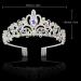 Silver Crystal Rhinestone Tiara Crown for Women and Girls | Birthday Princess Crown - Buy Online on GoSupps.com