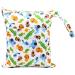 Baby Diaper Bag Wet Dry Bag Baby Nappy Organizer Bag Waterproof Zipper Bag Washable Reusable Baby Cloth Wet Bag (Color 2 L) Color 2 L