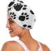 Dog Paws Hair Towel 2 Pack | Super Absorbent Quick Dry Hair Turbans for Women & Girls - Buy Online on GoSupps.com